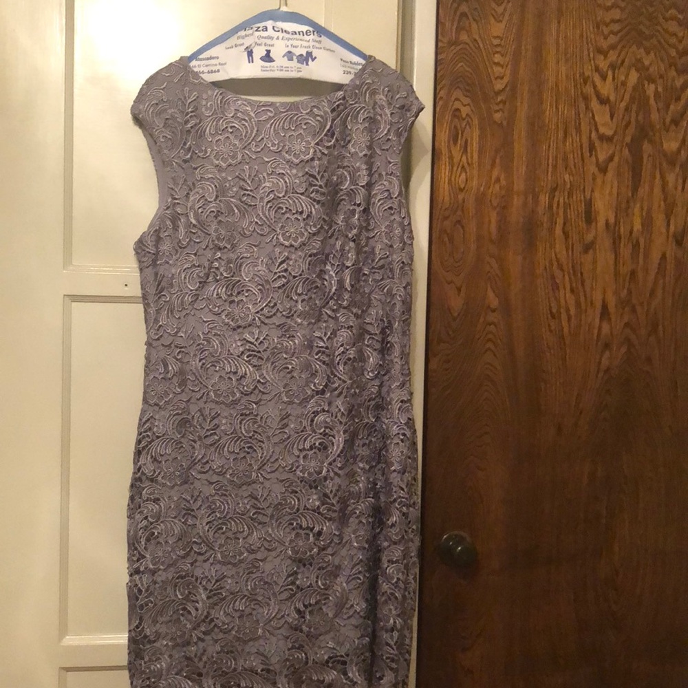 Women’s formal silver dress